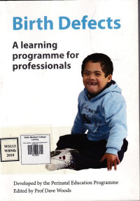 Image of Birth defects : a learning programme for professionals