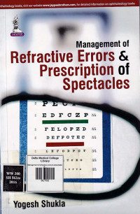 Image of Management of refractive errors & prescription of spectacles