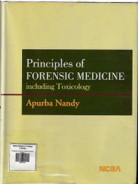 Image of Principles of forensic medicine including toxicology