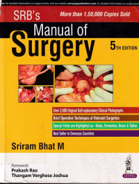 Image of Srb's Manual of surgery : Manual of surgery